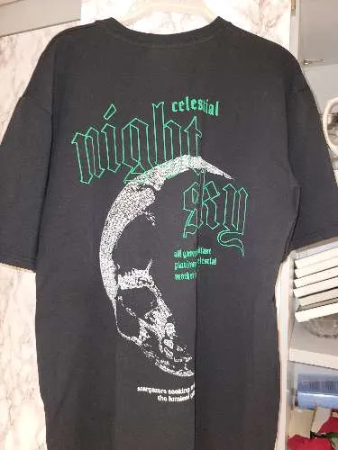 Smog Herren T-Shirt Celestial Night Sky Schwarz Gr. 2XL Streetwear