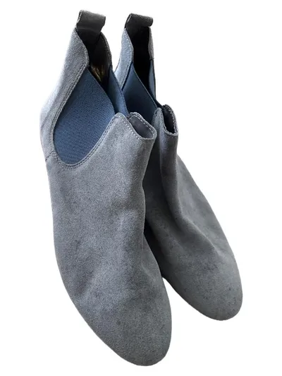 Marco Tozzi Damen Chelsea Boots Stiefeletten Wildleder Grau Gr. 40