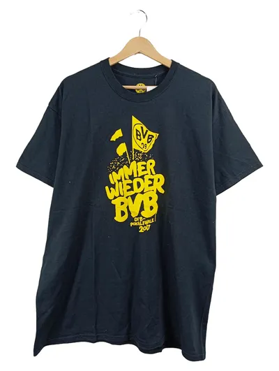 BVB Borussia Dortmund Fanshirt Immer Wieder BVB Herren Schwarz Gr. XL