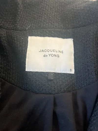 Jacqueline de Yong Damen Übergangsmantel Gr. S Schwarz Klassisch