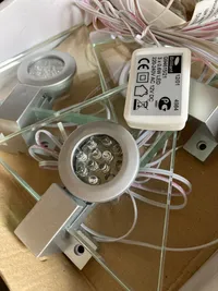 Brilliant Louisa G94615 LED Einbauleuchten Set Glas Silber 3x0, 6W 3