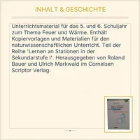Feuer und Flamme Wärme verändert 5/6 Schuljahr Cornelsen Scriptor Unterricht 3
