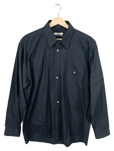 CASAMODA Herren Business Hemd Langarm Schwarz Gr. 40 Baumwolle