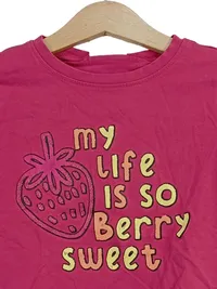 Coccodrillo Mädchen T-Shirt Gr. 110 Pink Kurzarm Berry Sweet Casual 3
