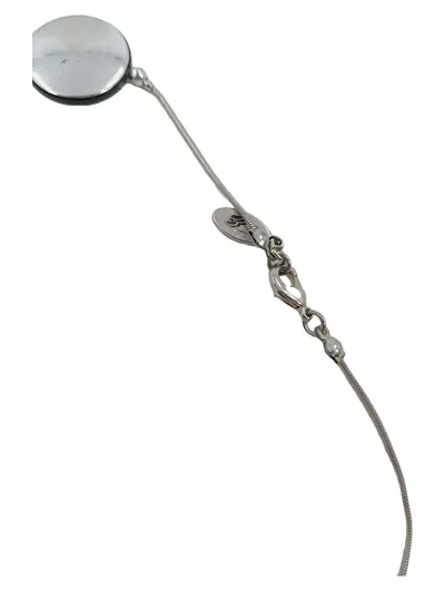 Esprit Damen Halskette Silber Kunststoff 103 cm Geometrisch Modern