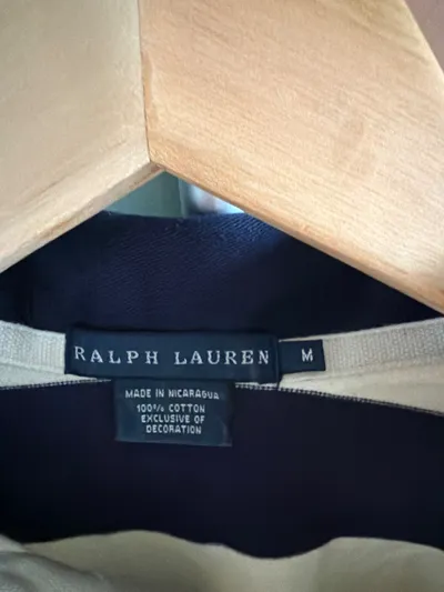 Ralph Lauren Damen Rugby Shirt Langarm Gestreift Wappen Gr. M