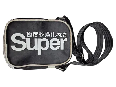 Superdry Umhängetasche Schwarz Logo-Print U91012COF1 Klein