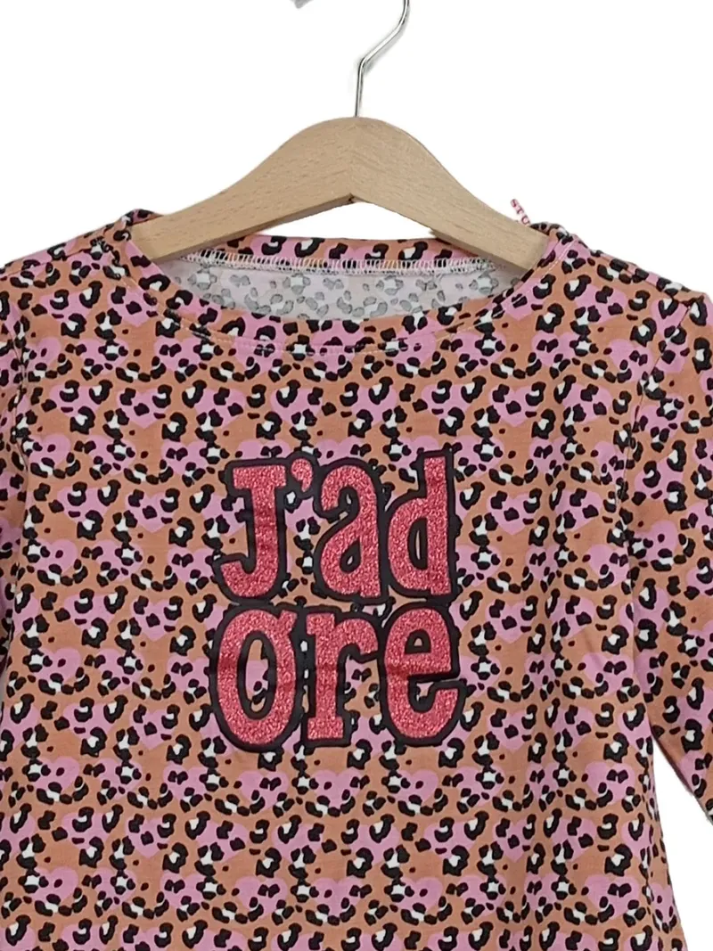 Coccodrillo Pullover Mädchen Gr. 116 Rosa Tierdruck J'adore Casual 2