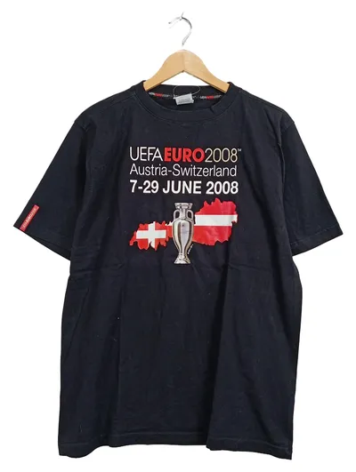 UEFA EURO 2008 Austria-Switzerland Fanshirt Herren Gr. XL Schwarz
