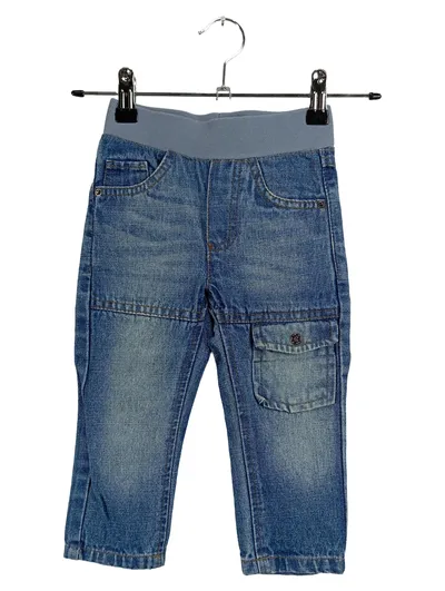 My Little Bear Cargo Jeans Hose Kinder Gr. 86 Blau Gummibund