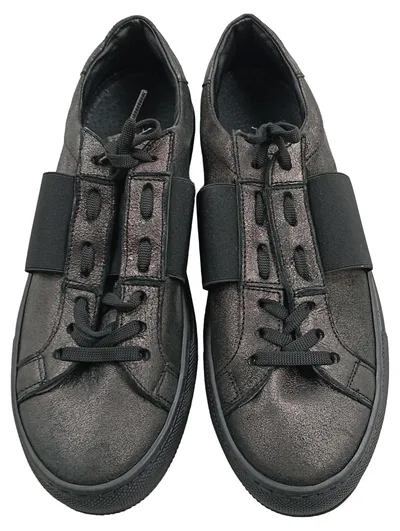 Alesya Sneaker low Damen Grau Gr. 39 Urban Metallic-Look