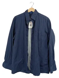 CASAMODA Herren Business Hemd Comfort Fit Gr. 41/42 L Blau Gepunktet 1