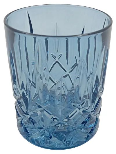 Nachtmann Trinkglas Whiskeyglas Blau Glas Diamant 300ml Elegant