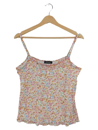 Apanage Damen Top Blumenmuster Mehrfarbig Gr. 40 L Träger