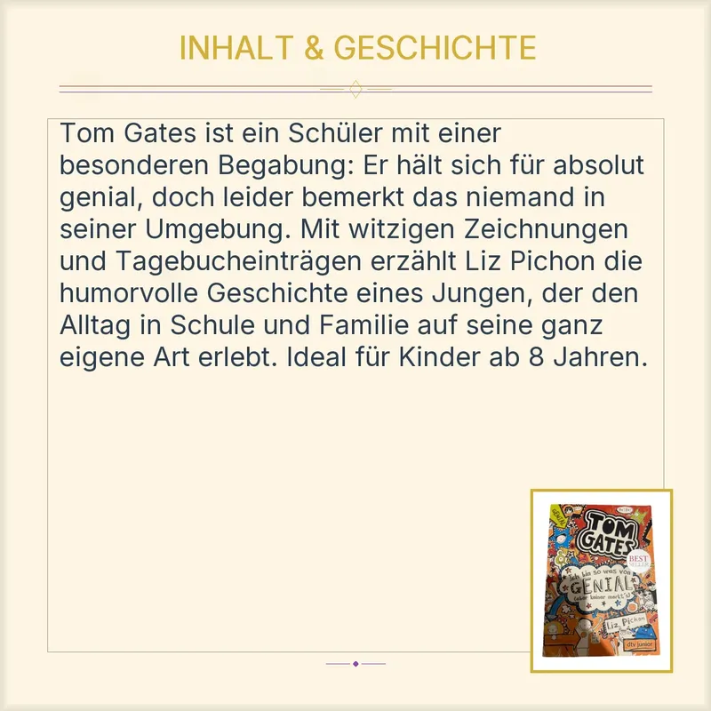 Tom Gates: Ich bin so was von genial (aber keiner merkt's) Liz Pichon 3