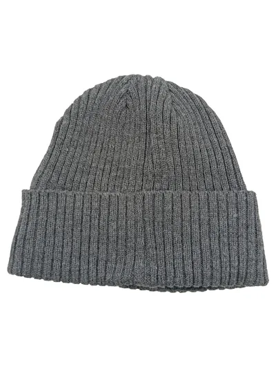 SEASONS Mütze Beanie Grau Rippstrick Unisex Winter Basic