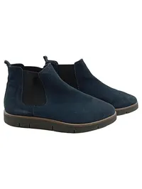 5th Avenue Damen Chelsea Boots Stiefelette Wildleder Blau Gr. 38 1