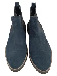 5th Avenue Damen Chelsea Boots Stiefelette Wildleder Blau Gr. 38 2