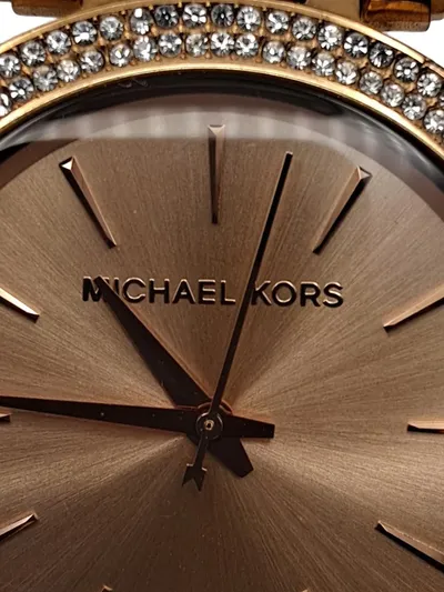 Michael Kors Damenuhr Armbanduhr MK-3192 Gold Edelstahl Strass