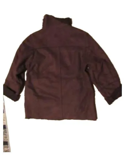 Alive Sportswear Kinder Winterjacke Gr. 152 Lila Kunstwildleder Teddy