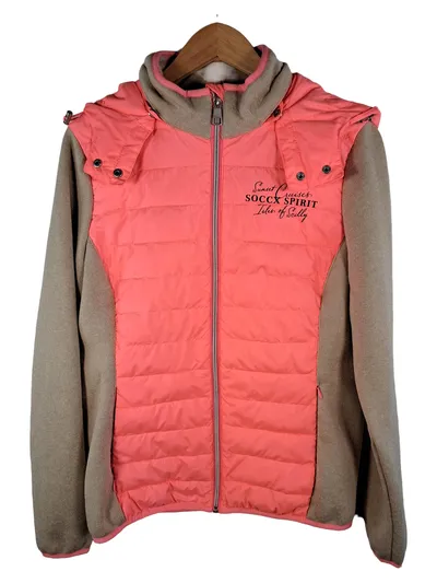 SOCCX Steppjacke Damen Gr. L Rosa Kapuze Outdoor Spirit