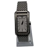 Emporio Armani Damen Armbanduhr AR-7316 Edelstahl Silber Strasssteine 3
