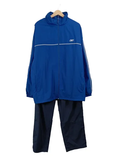 Reebok Trainingsanzug Herren Gr. 56 3XL Blau Sportanzug Jogginganzug