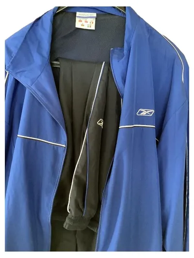 Reebok Trainingsanzug Herren Gr. 56 3XL Blau Sportanzug Jogginganzug