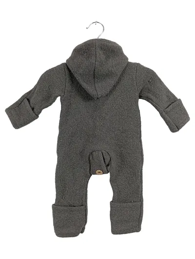 Sanetta Schneeanzug Overall Kinder Gr. 56 Grau Wolle Wollwalk Kapuze