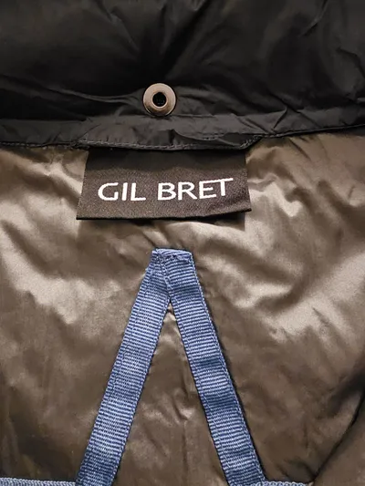 Gil Bret Damen Steppjacke Gr. 40 L Grau Kapuze Casual