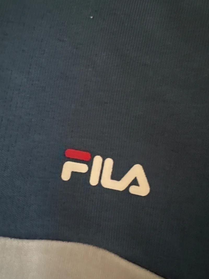 FILA Herren Kapuzenpullover Hoodie Gr. 44 XS Blau Sportlich Logo-Print 3