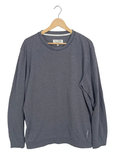 TOM TAILOR Denim Sweatshirt Herren Gr. XL Grau Meliert Langarm