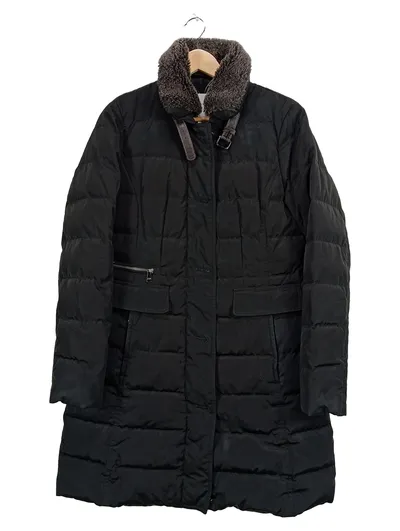 Fuchs Schmitt Daunen Winterjacke Damen Schwarz Gr. 36 S Steppjacke Fellkragen