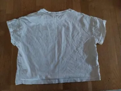 MANGO Mädchen T-Shirt Gr. 140 Weiß Read Dream Repeat Baumwolle
