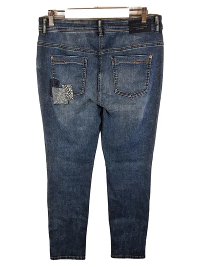 CECIL Damen Destroyed Jeans Blau W31 L31 Gr. 40 Baumwolle Casual Uni