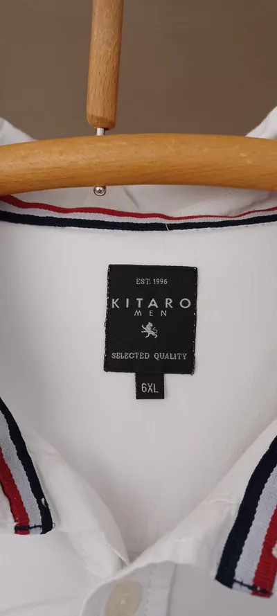 Kitaro Herren Freizeithemd Langarm Maritim Weiß Gr. 6XL RTW Sailing