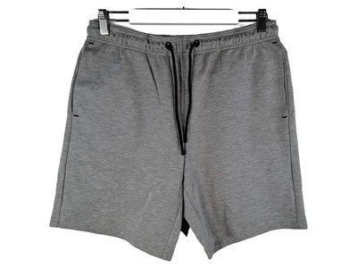 Crivit Herren Sport Shorts Gr. 48-50 M Grau Meliert Jogger Kurze Hose
