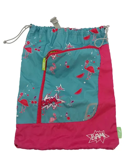 ergobag Turnbeutel Kinder Türkis Pink Flamingos Sportbeutel 35x44cm