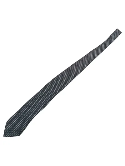 Peter Hahn Krawatte Herren Schwarz Seide Geometrisch Business 155 cm