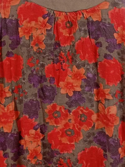 Blancheporte Damen Top Blumenmuster Gr. 38/40 Ärmellos Mehrfarbig Viskose