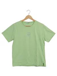 Barisal Damen T-Shirt Gr. 42/XL Grün Kurzarm Stickerei Casual 1