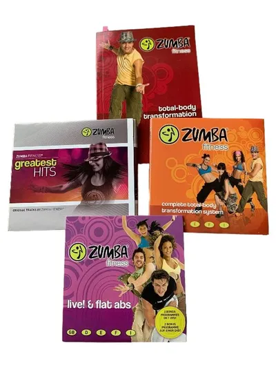 Zumba Fitness DVD Set 4-teilig Greatest Hits Total Body Transformation