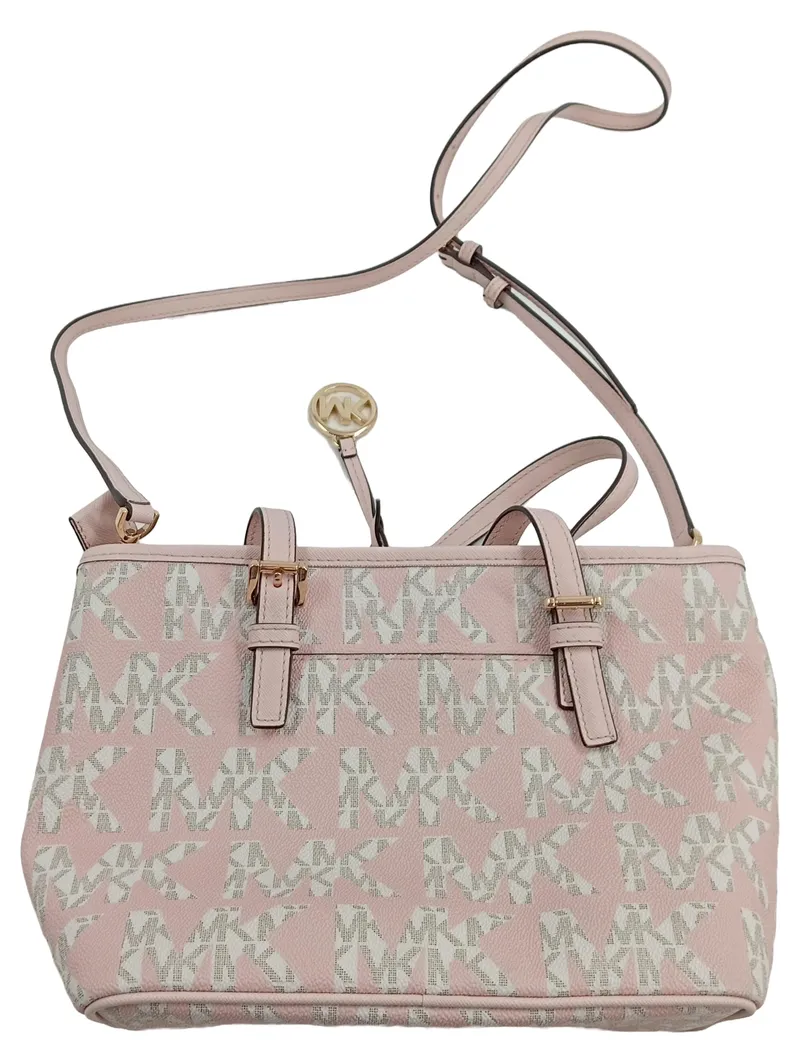 Michael Kors Damen Henkeltasche Rosa Logo-Print Elegant Umhängetasche 2
