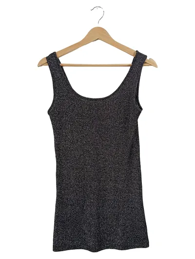 ONLY Damen Pullunder Top Schwarz Glitzer Gr. M Party Glamourös