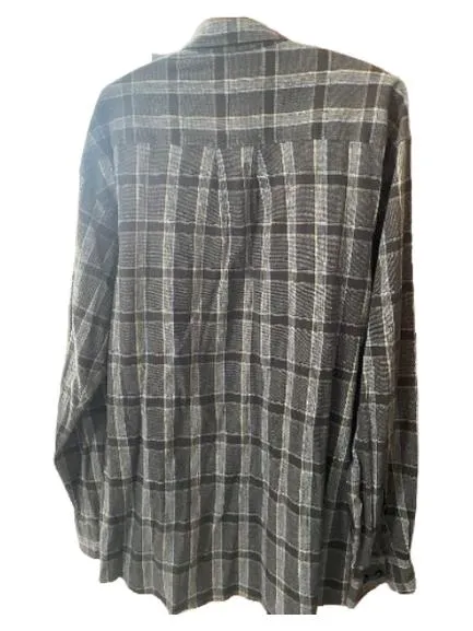 camel active Herren Freizeithemd Grau Kariert Gr. 48, M Langarm Baumwolle 3
