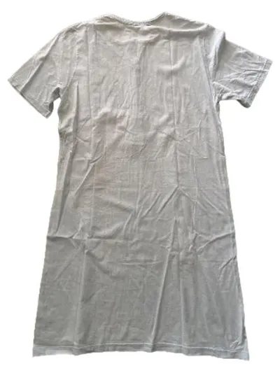 Schiesser Damen Nachthemd Kurzarm Blau Blumenmuster Gr. 38 M