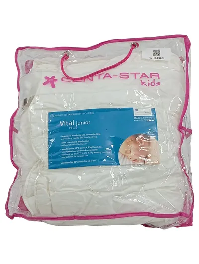 Centa-Star Kids Steppdecke Vital Junior Plus 140x94 cm Weiß Kinder