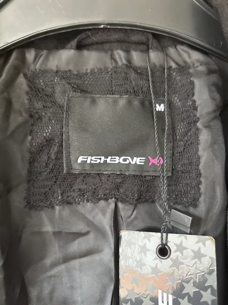 Fishbone Damen Bolero Jacke Gr. M Schwarz Pailletten Glamourös Party 3