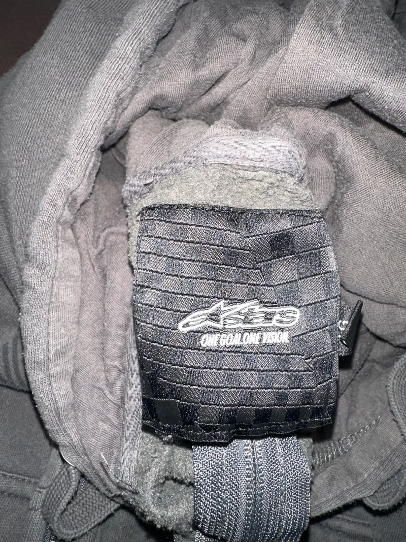 Alpinestars Herren Sweatjacke Ride It Hoodie Grau Gr. 50, L 3