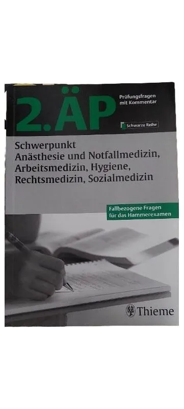 Thieme 2. ÄP Schwerpunkt Anästhesie Notfallmedizin Hammerexamen Fachbuch